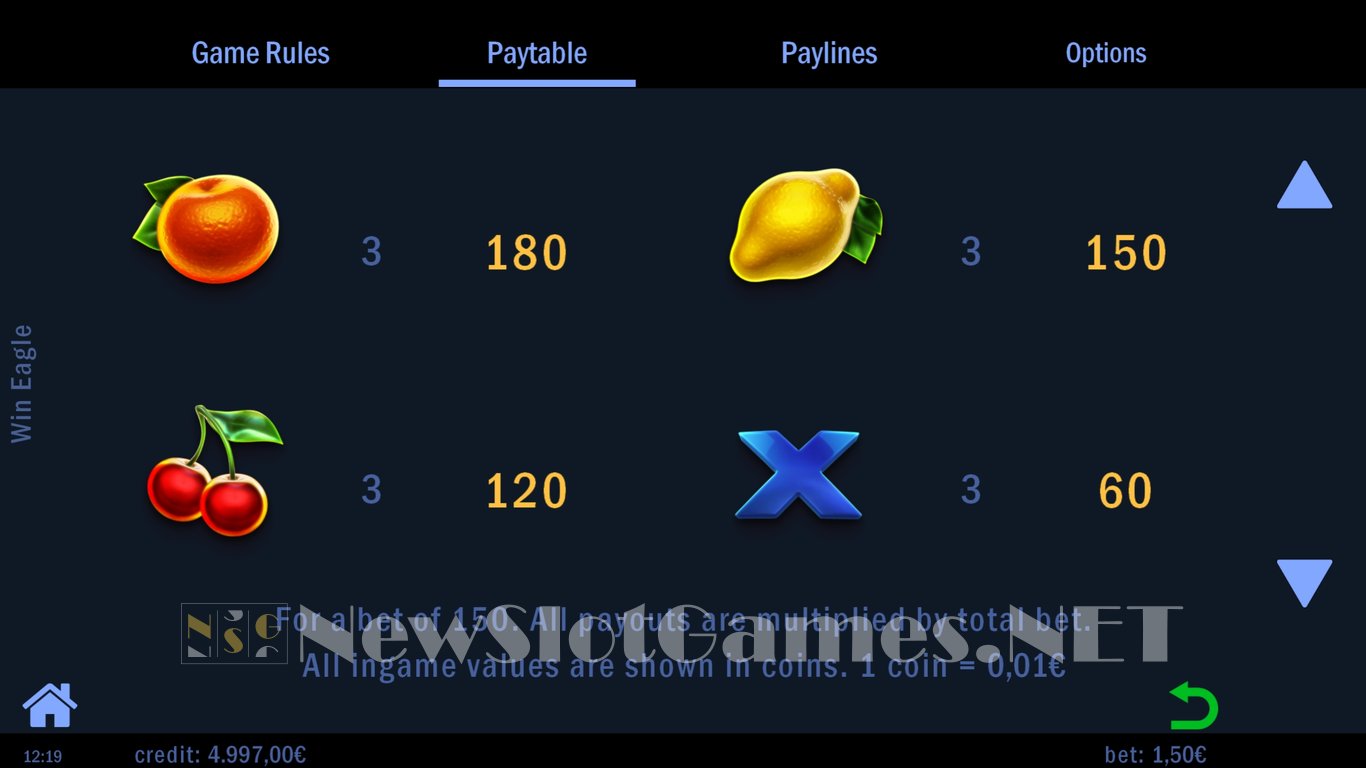 Win Eagle Slot Slot Image in Demo - pic. 5