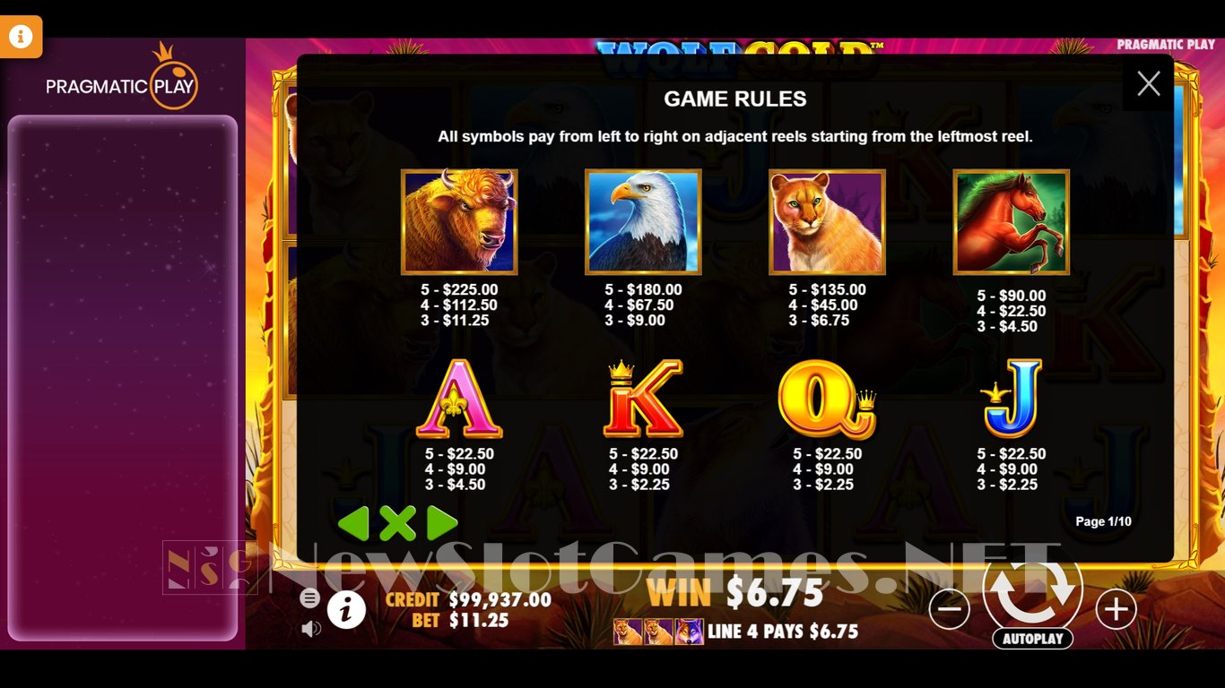 Wolf Gold Power Jackpot Slot Slot Image in Demo - pic. 3