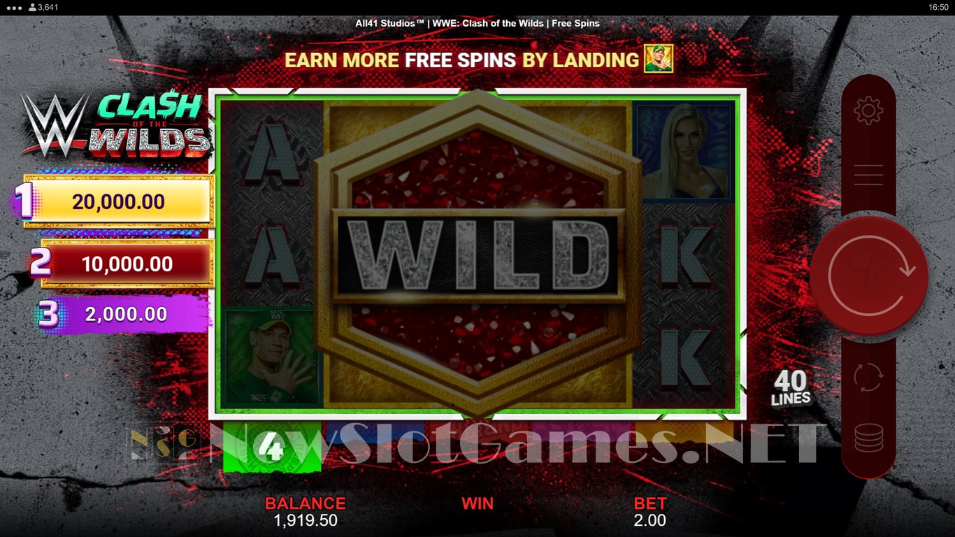 WWE Clash of the Wilds Slot Slot Image in Demo - pic. 10