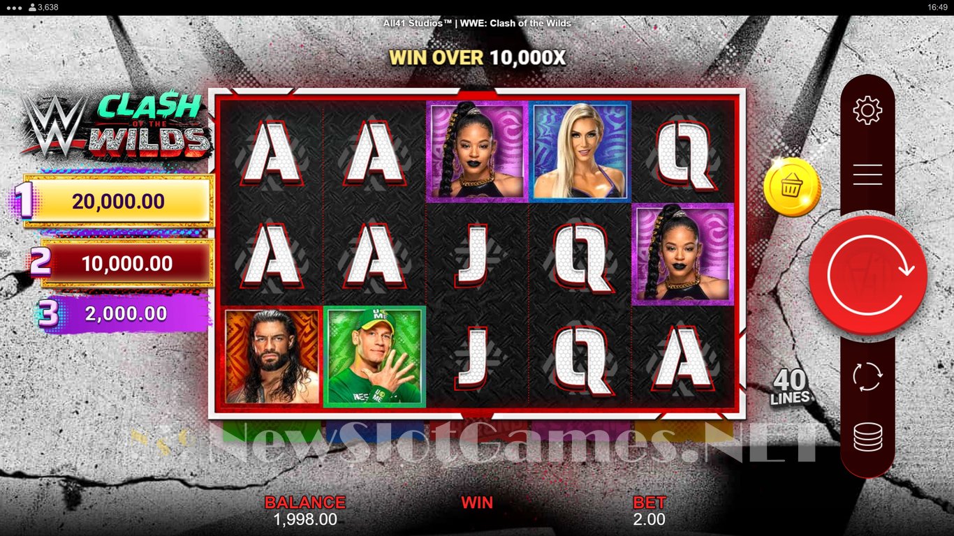 WWE Clash of the Wilds Slot Slot Image in Demo - pic. 2