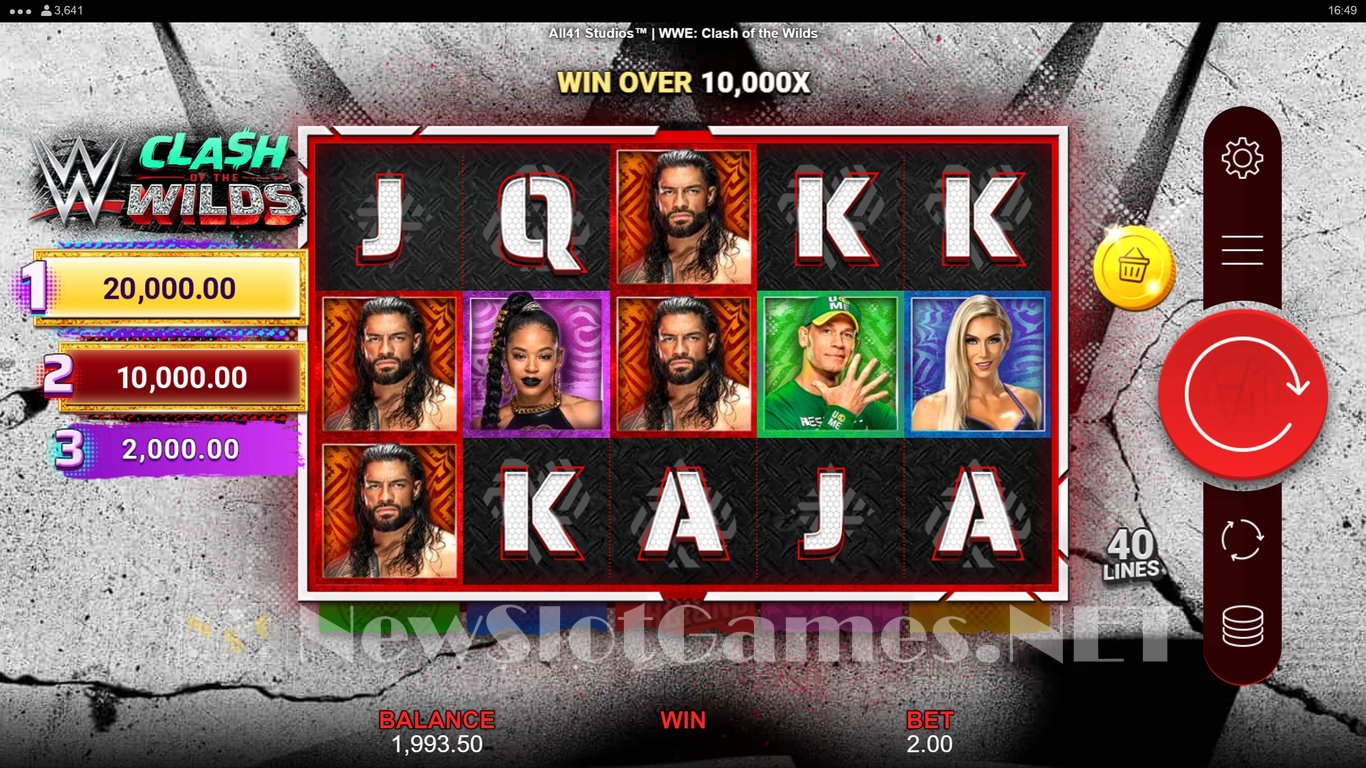 WWE Clash of the Wilds Slot Slot Image in Demo - pic. 6