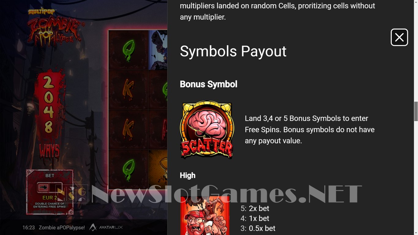 Zombie aPOPalypse Slot Slot Image in Demo - pic. 7