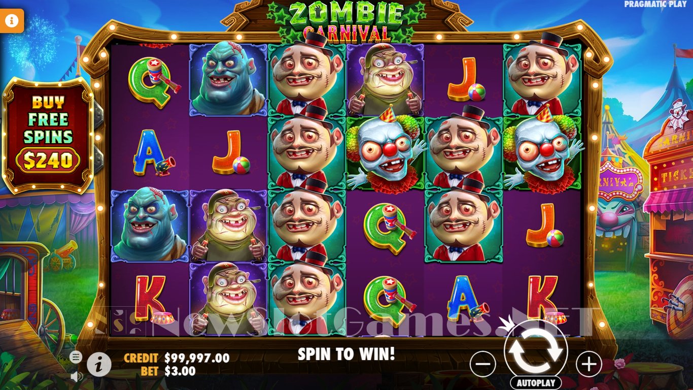 Zombie Carnival Slot Demo Image