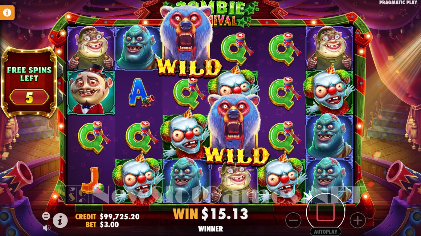 Zombie Carnival Slot Slot Image in Demo - pic. 11