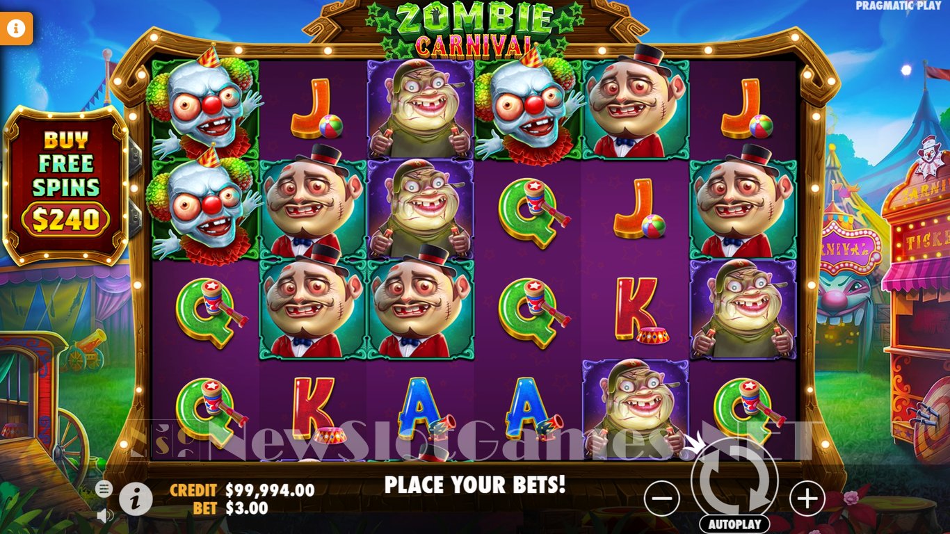 Zombie Carnival Slot Slot Image in Demo - pic. 2