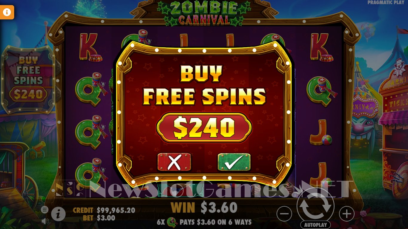 Zombie Carnival Slot Slot Image in Demo - pic. 8