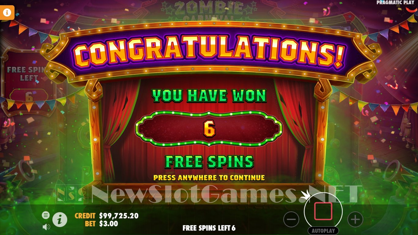 Zombie Carnival Slot Slot Image in Demo - pic. 9