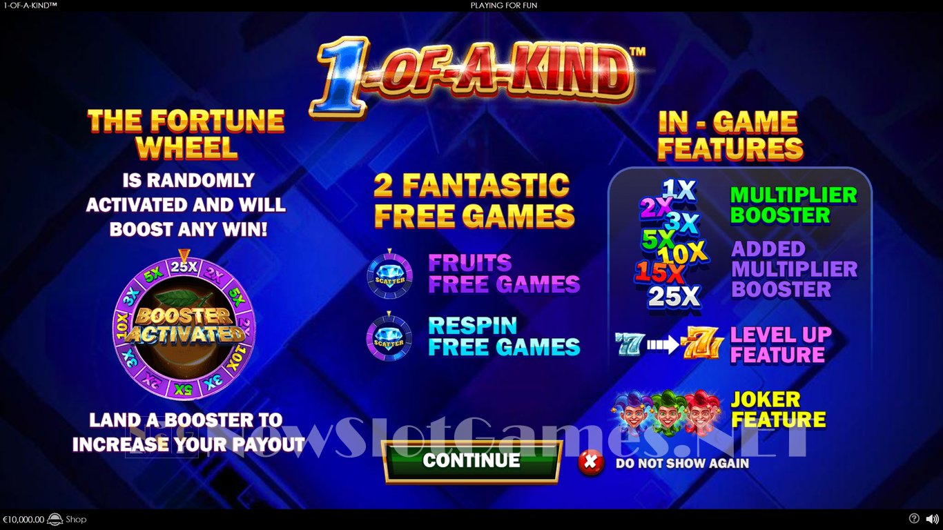 1-Of-A-Kind Slot Demo Image