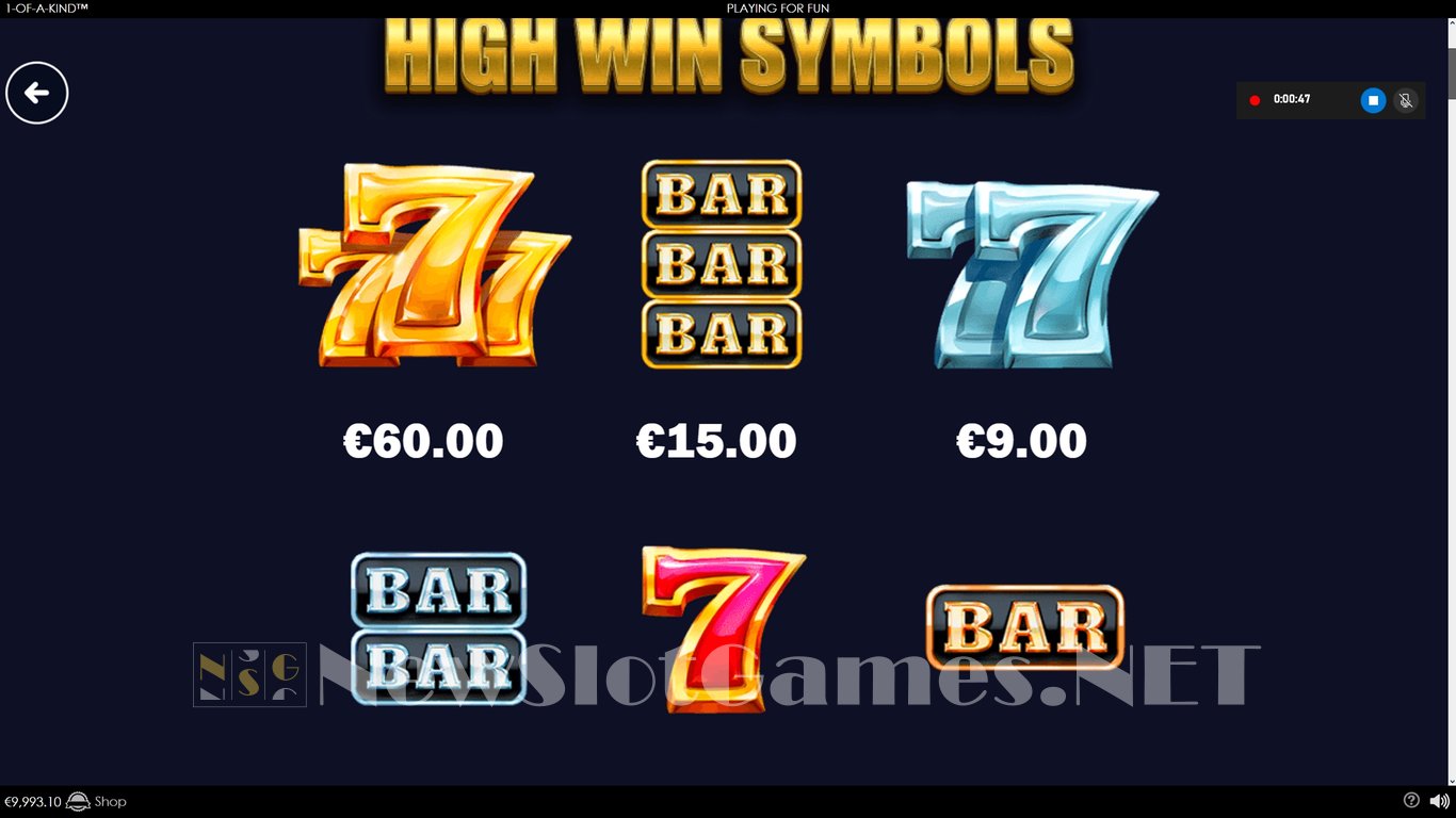 1-Of-A-Kind Slot Slot Image in Demo - pic. 6