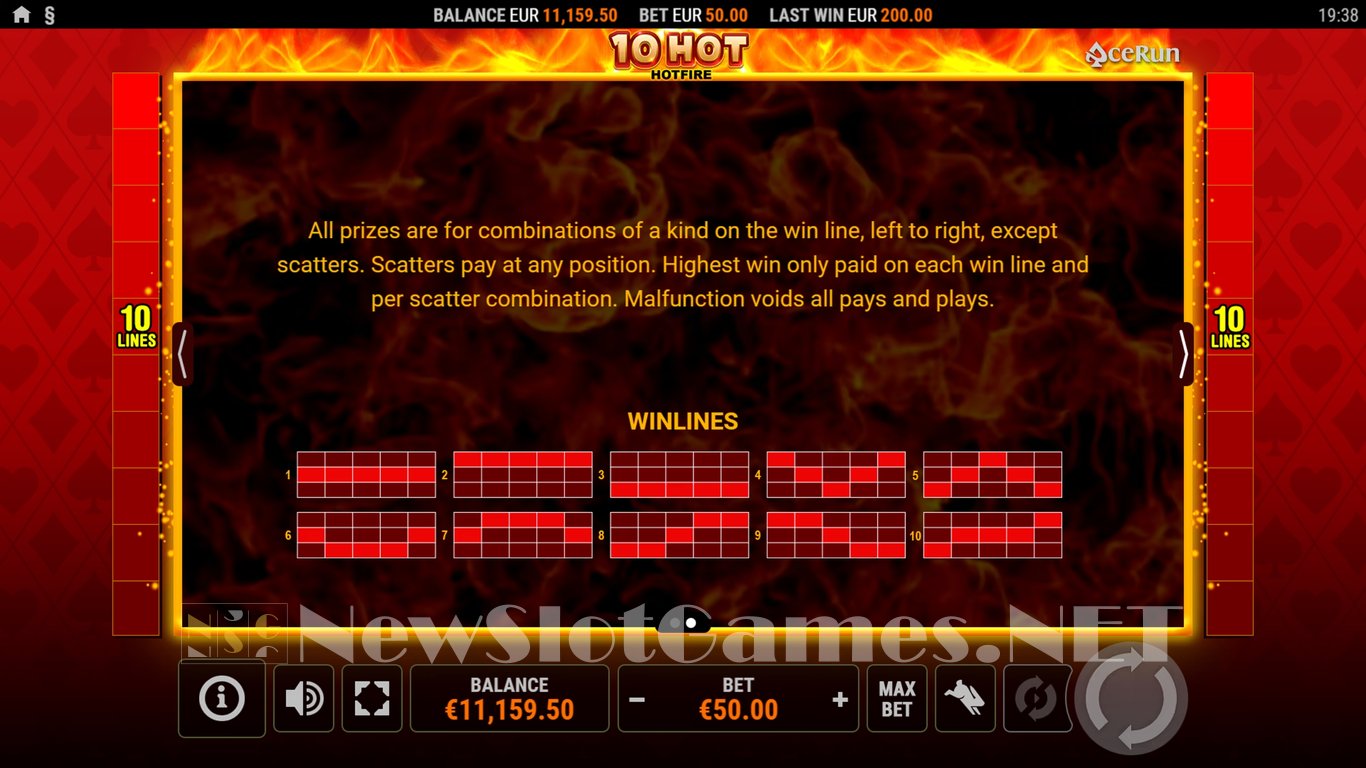 10 Hot Hotfire Slot Slot Image in Demo - pic. 10