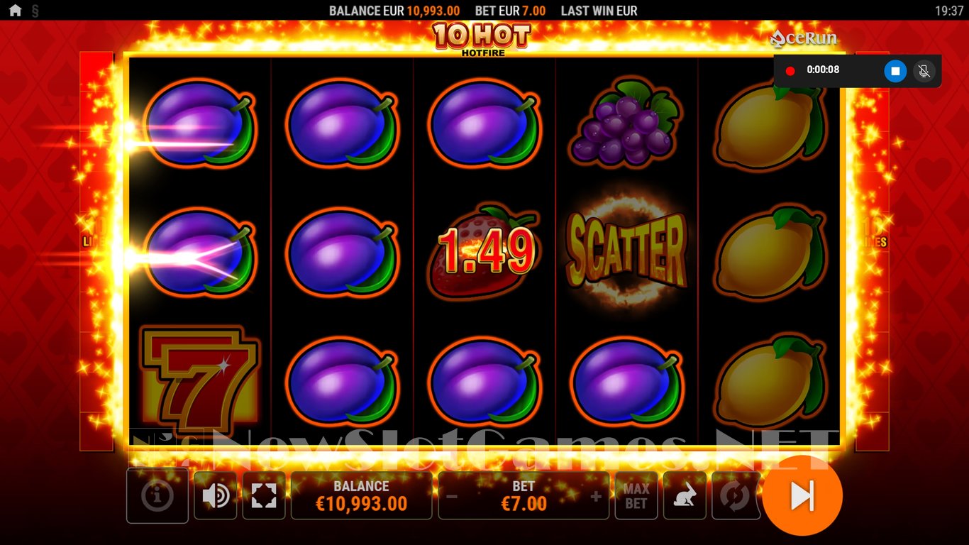 10 Hot Hotfire Slot Slot Image in Demo - pic. 2