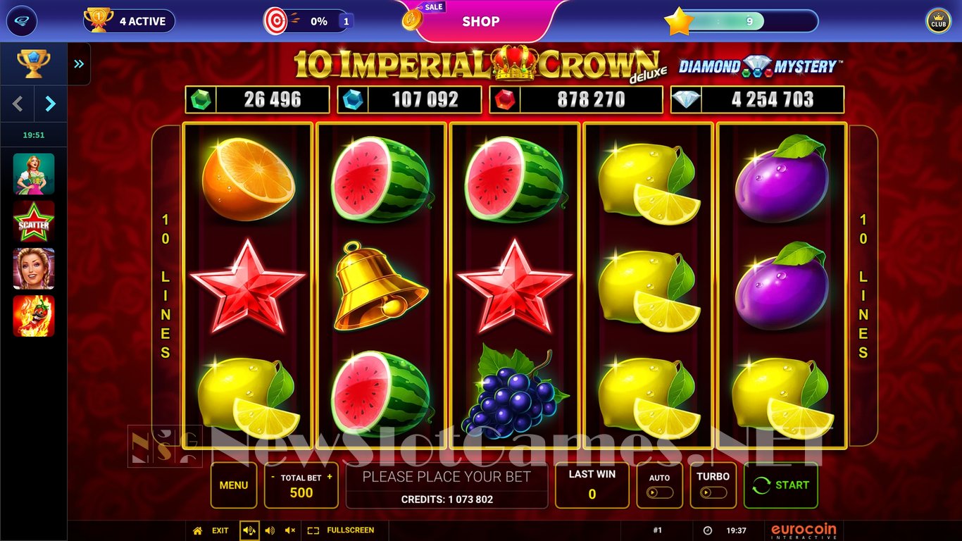 10 Imperial Crown Deluxe Slot Demo Image