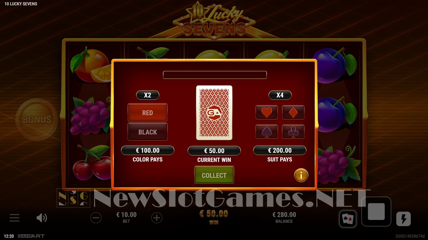 10 Lucky Sevens Slot Slot Image in Demo - pic. 7