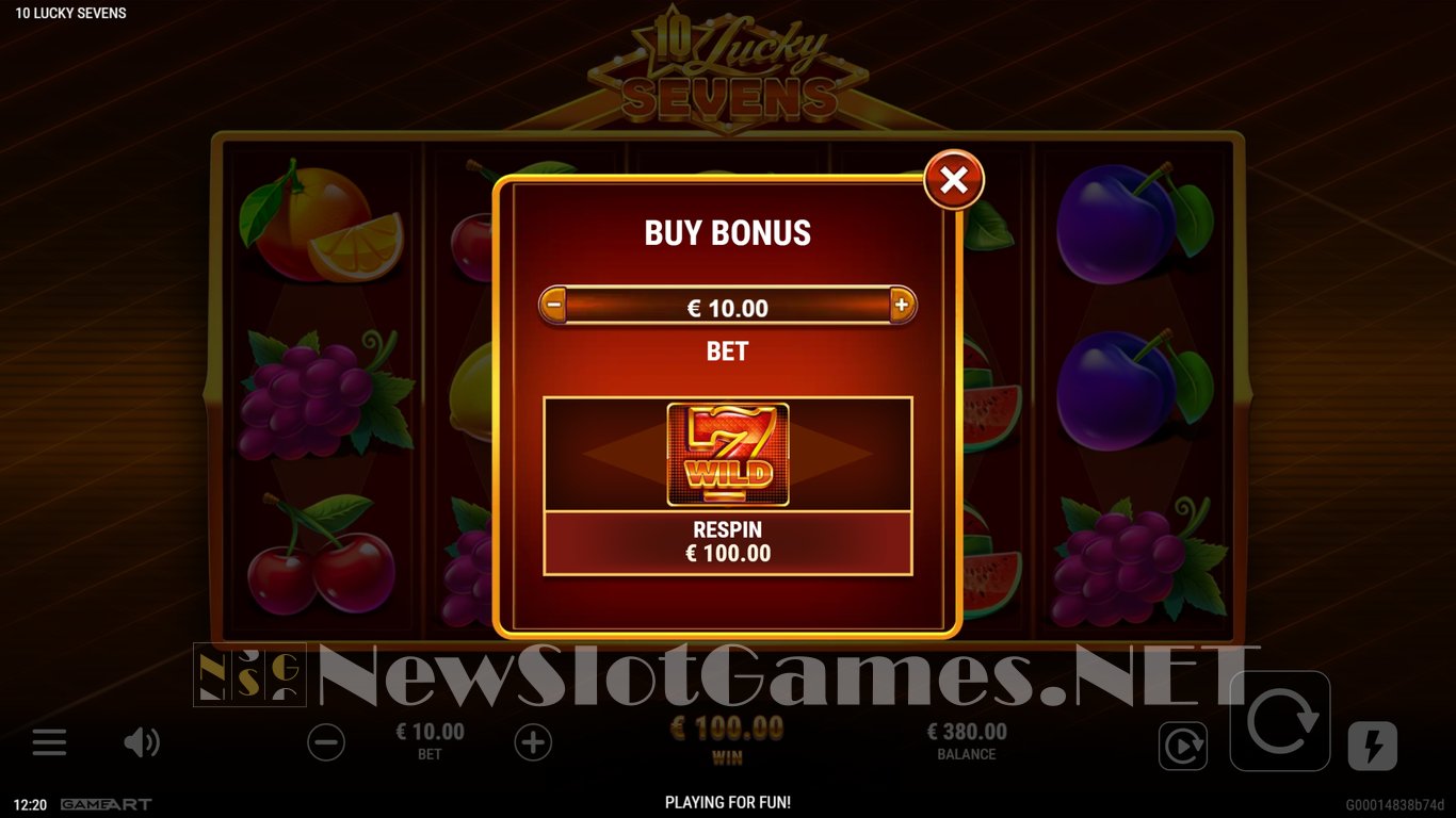 10 Lucky Sevens Slot Slot Image in Demo - pic. 9