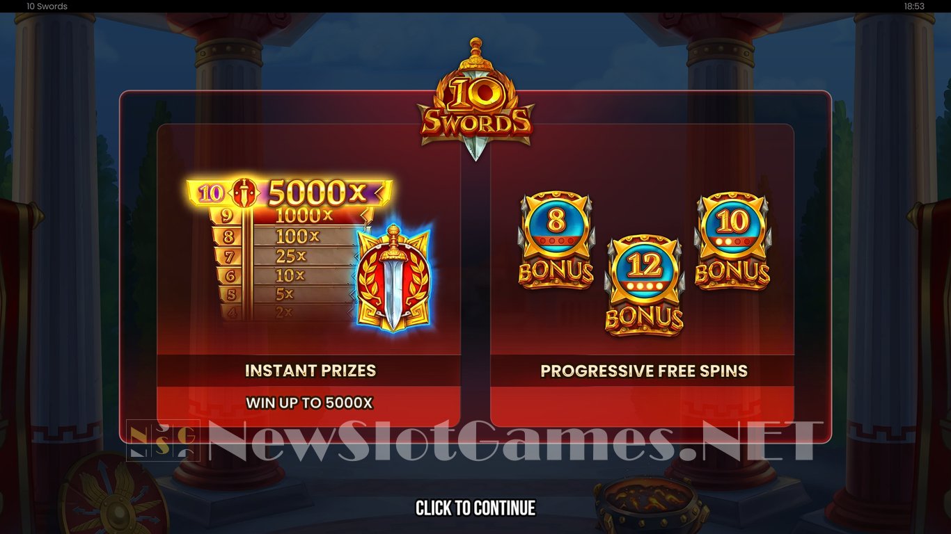 10 Swords Slot Demo Image