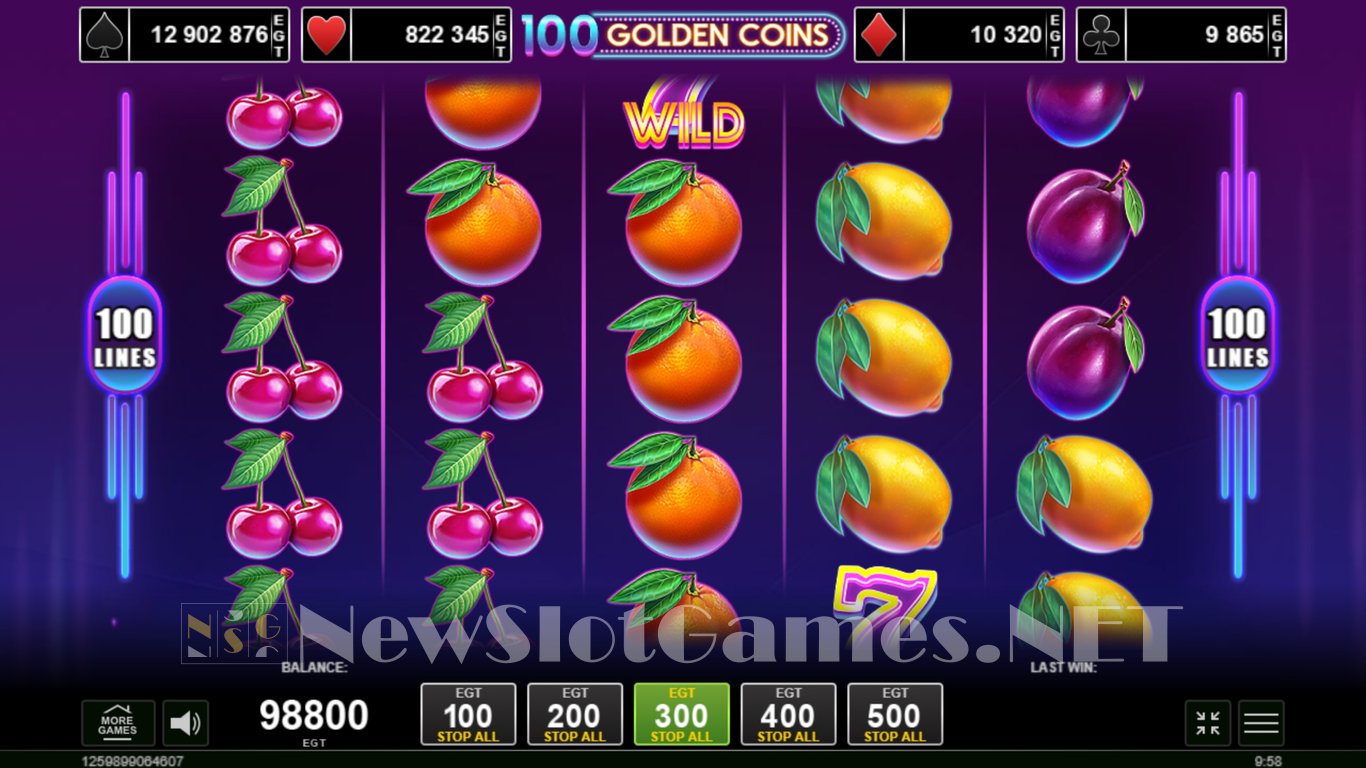 100 Golden Coins Slot Slot Image in Demo - pic. 2