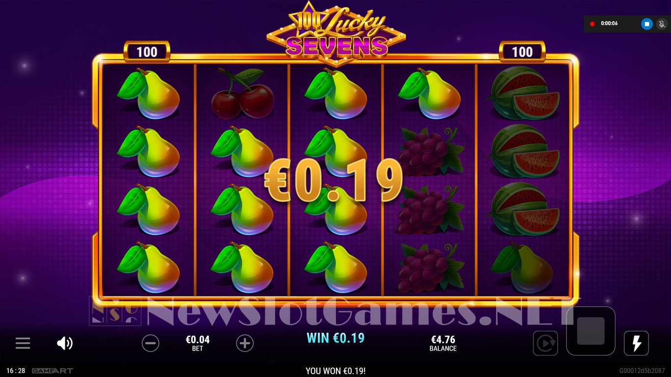 100 Lucky Sevens Slot Slot Image in Demo - pic. 5