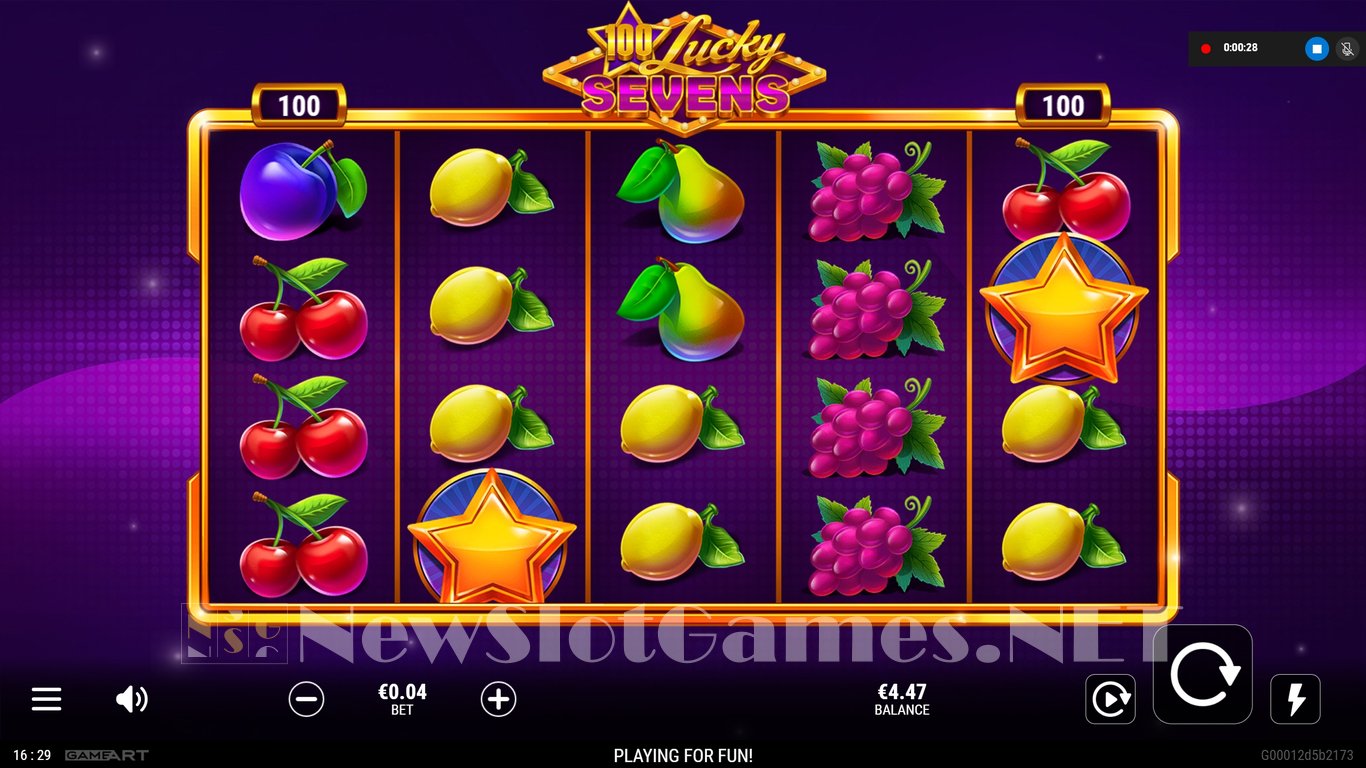 100 Lucky Sevens Slot Slot Image in Demo - pic. 6