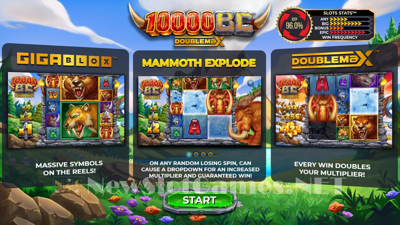 10000 BC DoubleMax Slot Demo Image