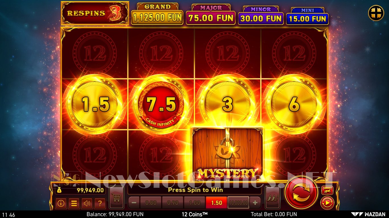 12 Coins Slot Review & Demo by Wazdan - Play Free Online