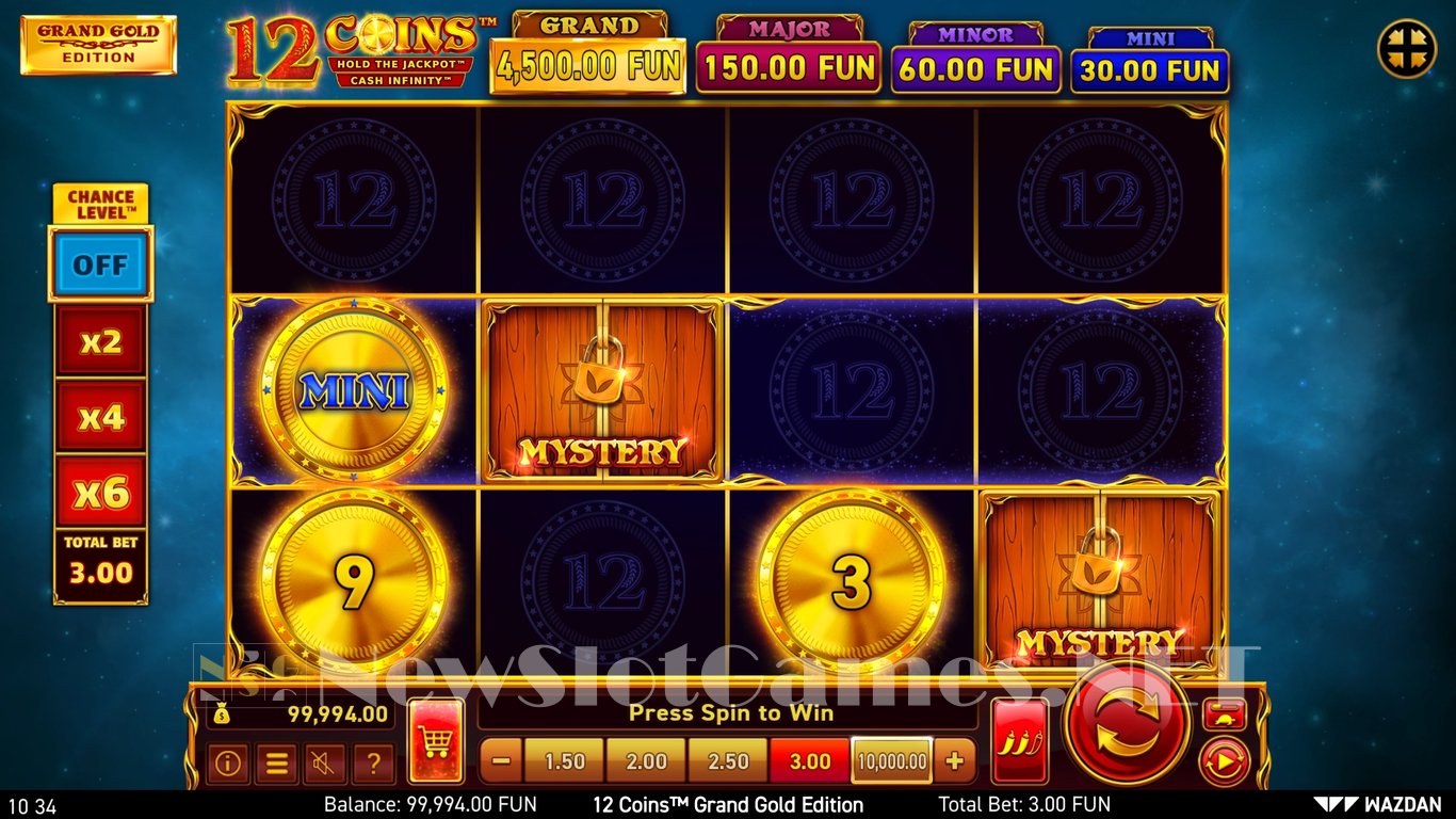 12 Coins™ Grand Gold Edition Slot Slot Image in Demo - pic. 3