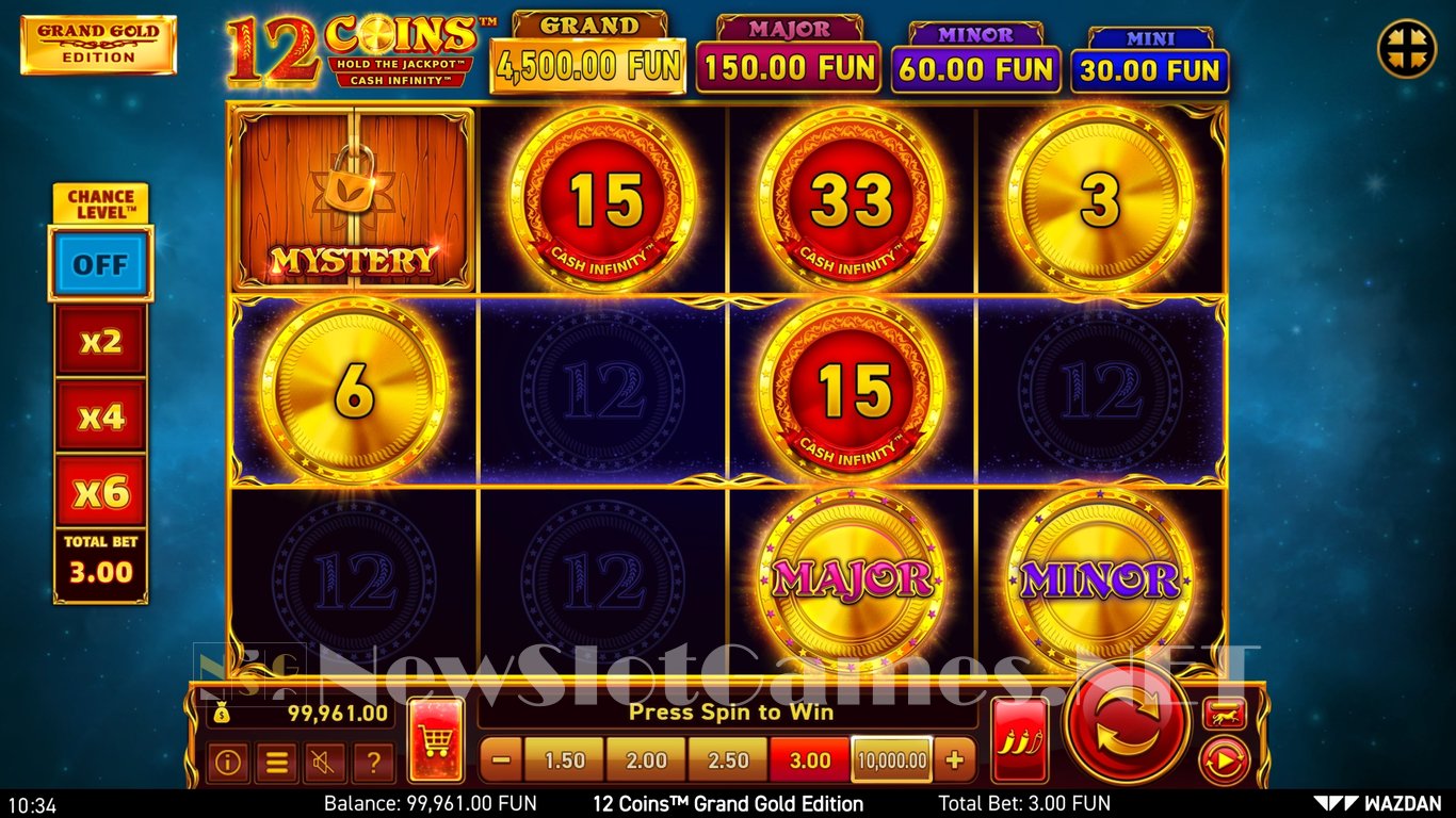12 Coins™ Grand Gold Edition Slot Slot Image in Demo - pic. 5