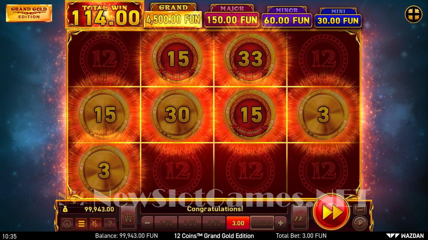 12 Coins™ Grand Gold Edition Slot Slot Image in Demo - pic. 8