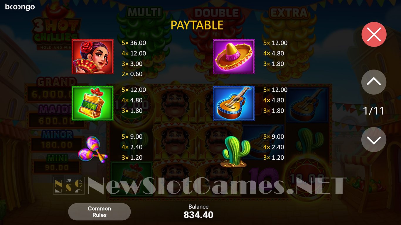 3 Hot Chillies Slot Slot Image in Demo - pic. 13
