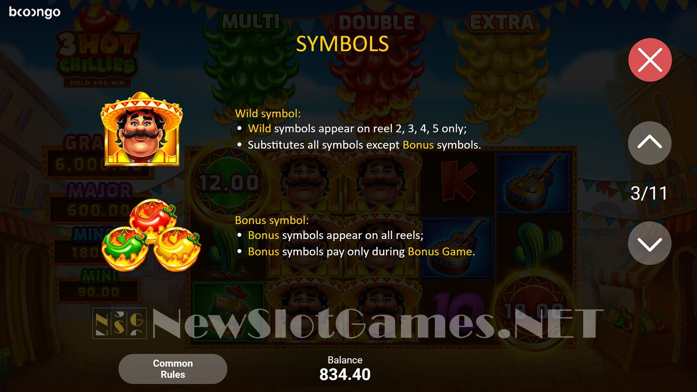 3 Hot Chillies Slot Slot Image in Demo - pic. 15