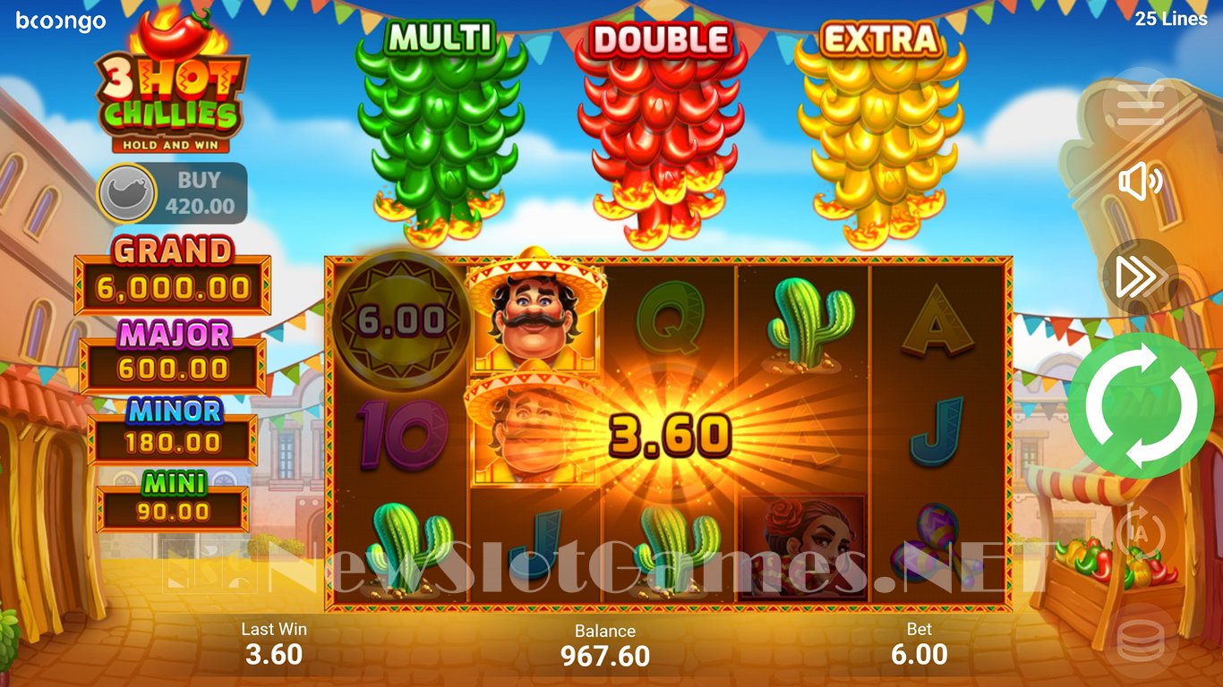 3 Hot Chillies Slot Slot Image in Demo - pic. 5