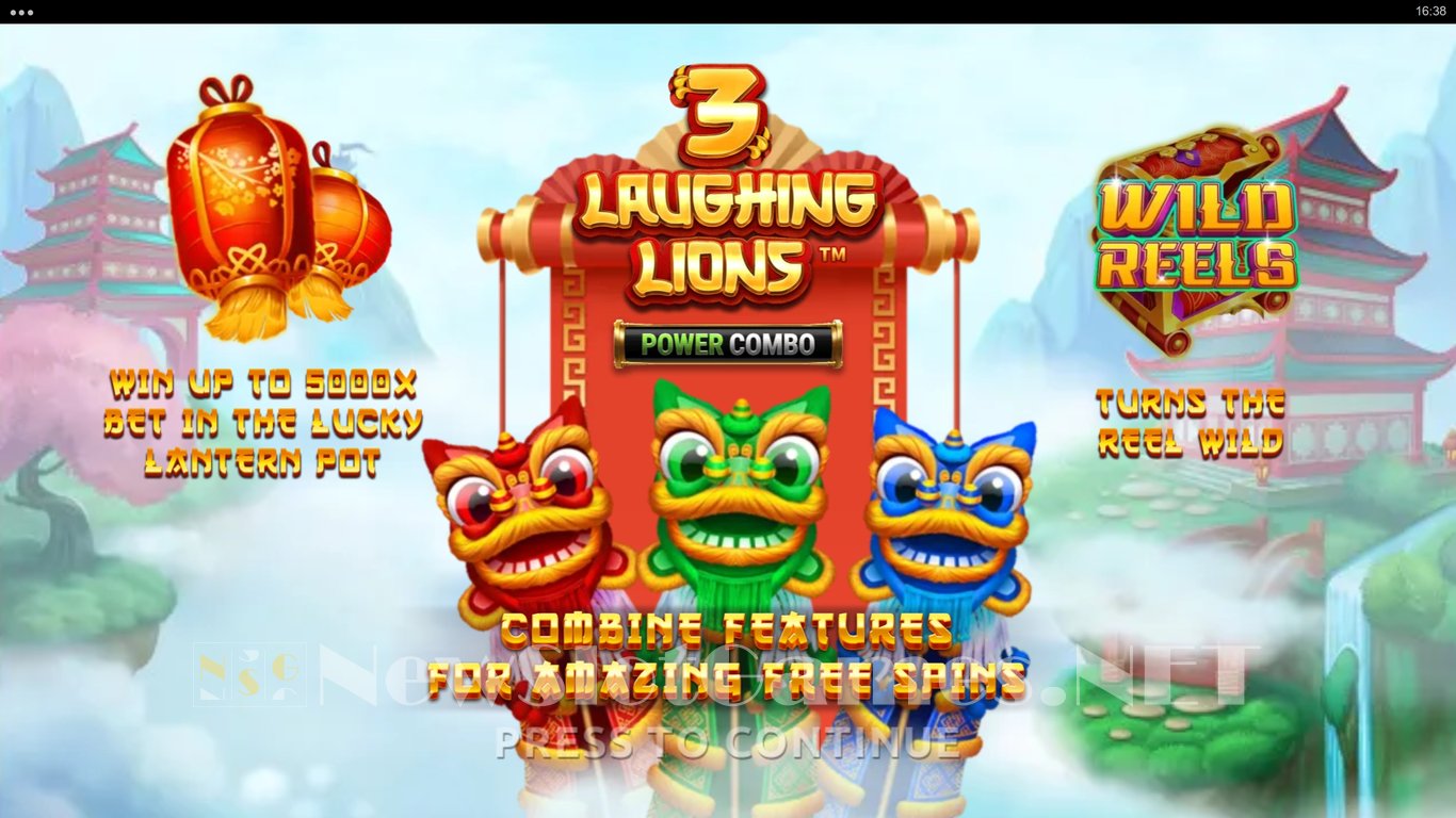 3 Laughing Lions Power Combo Slot Demo Image