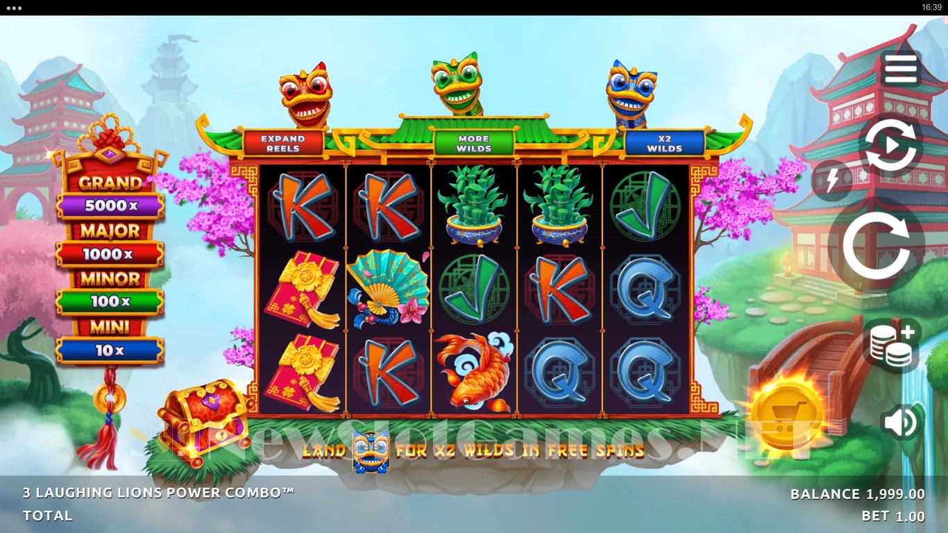 3 Laughing Lions Power Combo Slot Slot Image in Demo - pic. 2