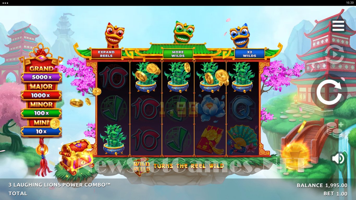 3 Laughing Lions Power Combo Slot Slot Image in Demo - pic. 5