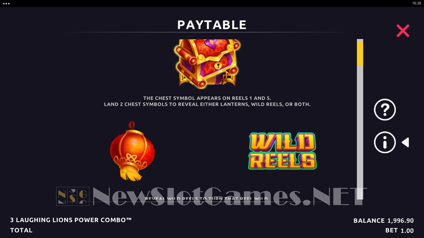 3 Laughing Lions Power Combo Slot Slot Image in Demo - pic. 6