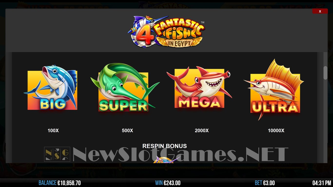 4 Fantastic Fish In Egypt Slot Slot Image in Demo - pic. 14