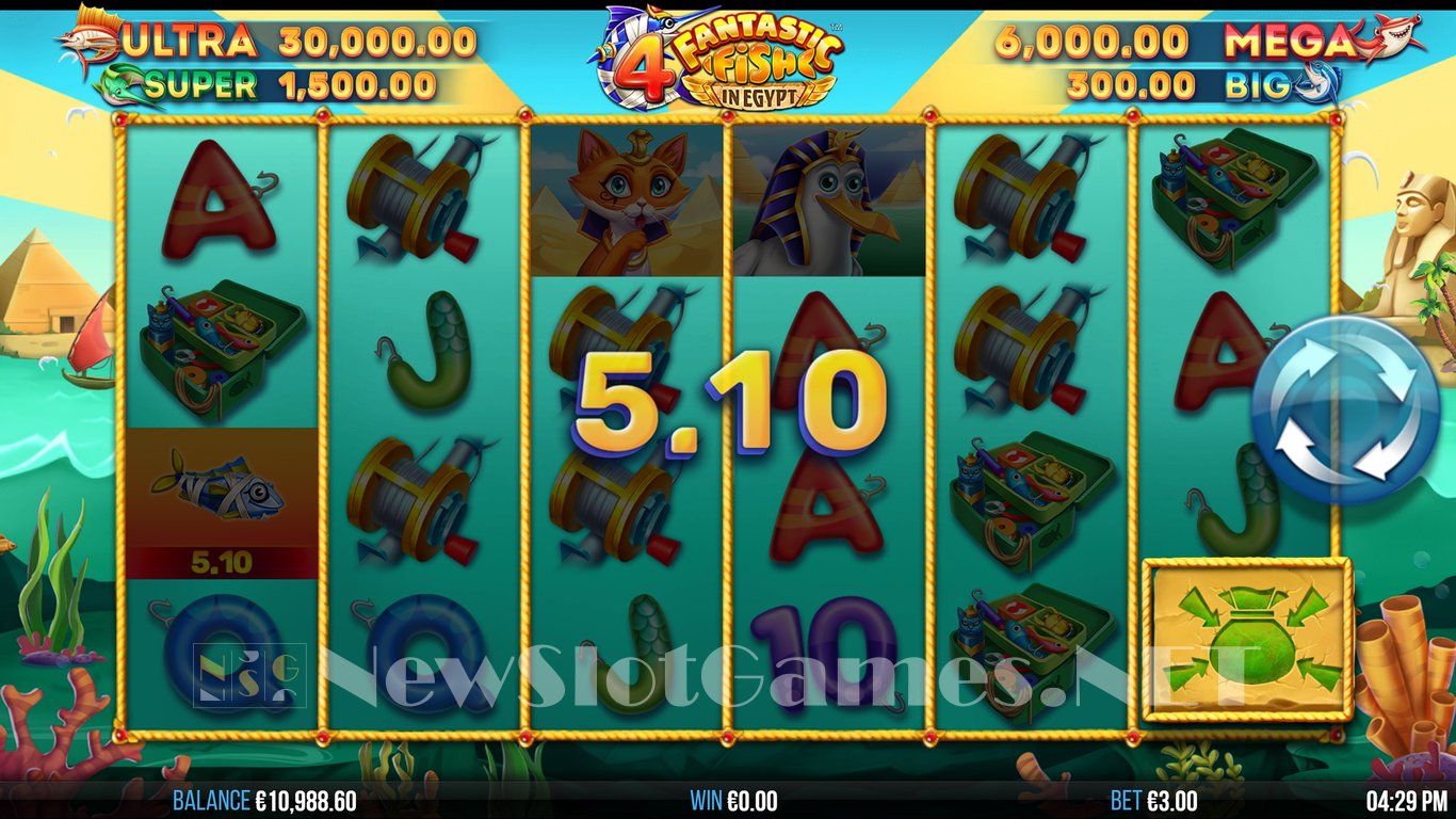 4 Fantastic Fish In Egypt Slot Slot Image in Demo - pic. 6