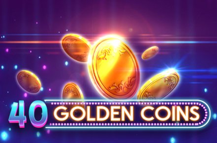 40 Golden Coins Slot Logo