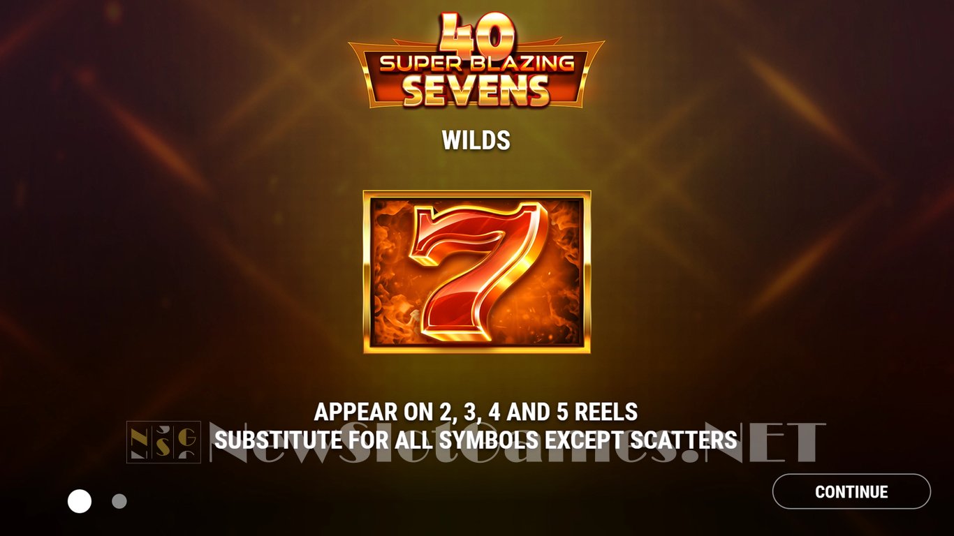 40 Super Blazing Sevens Slot Demo Image