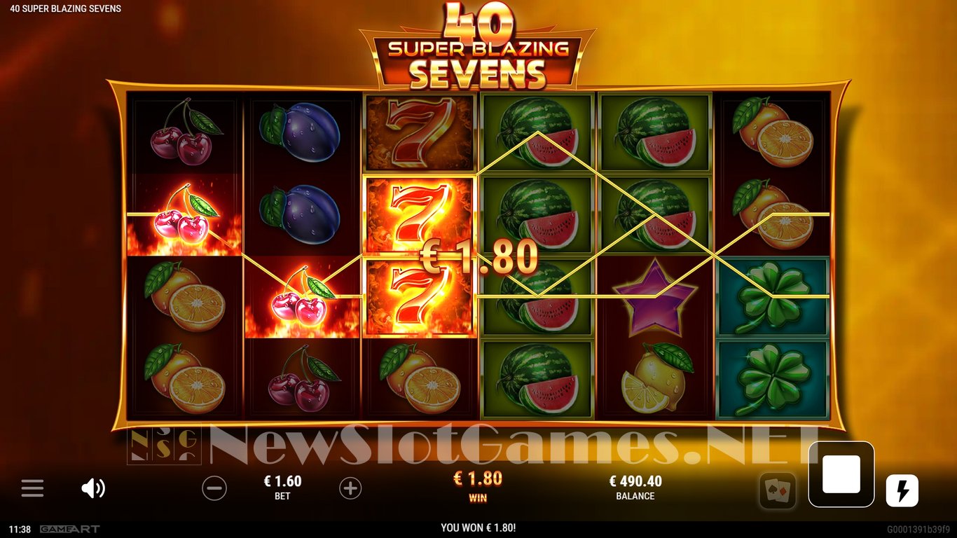 40 Super Blazing Sevens Slot Slot Image in Demo - pic. 4
