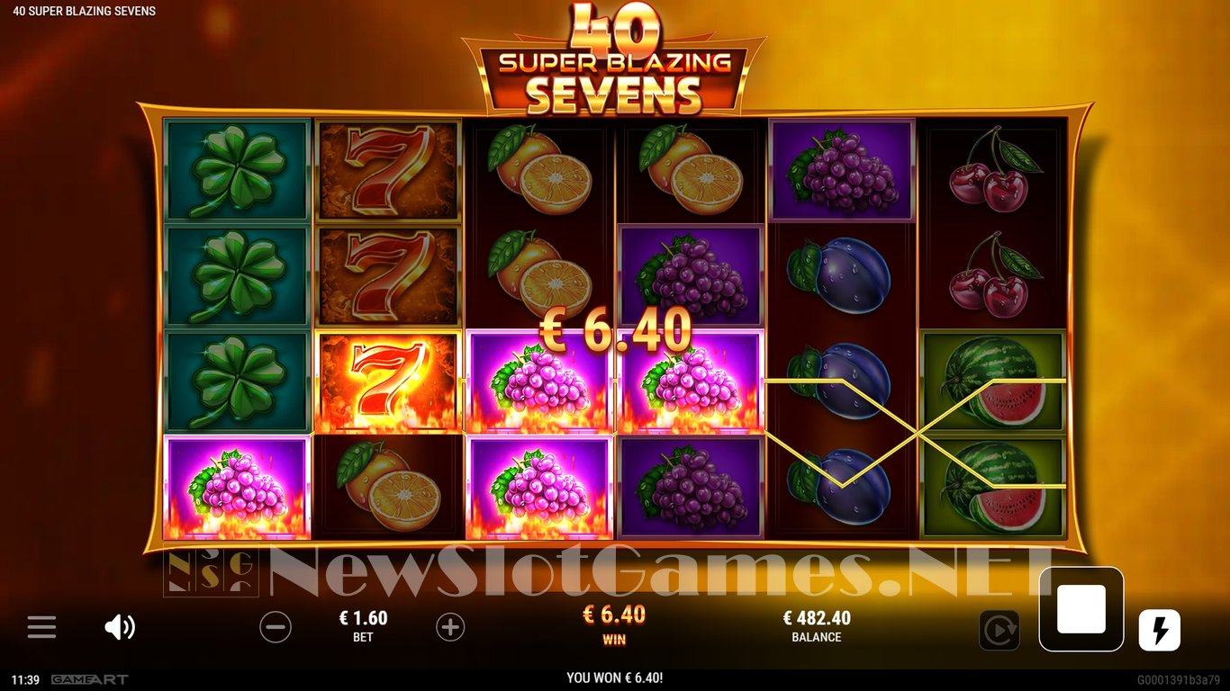 40 Super Blazing Sevens Slot Slot Image in Demo - pic. 6