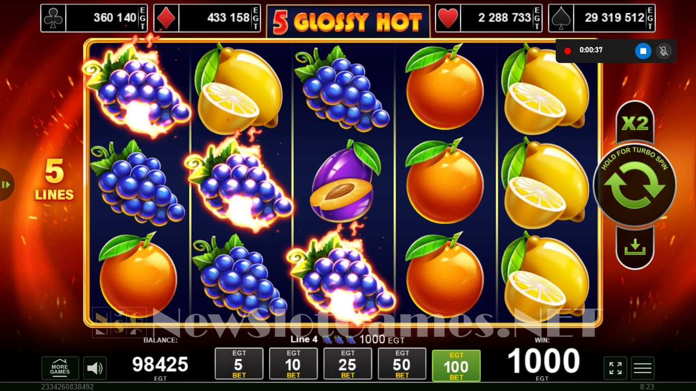 5 Glossy Hot Slot Slot Image in Demo - pic. 4