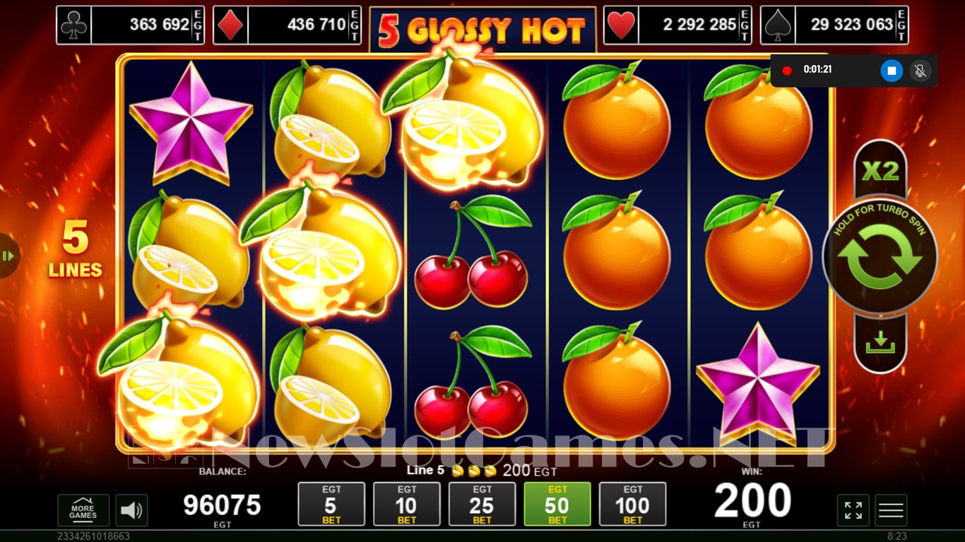 5 Glossy Hot Slot Slot Image in Demo - pic. 6