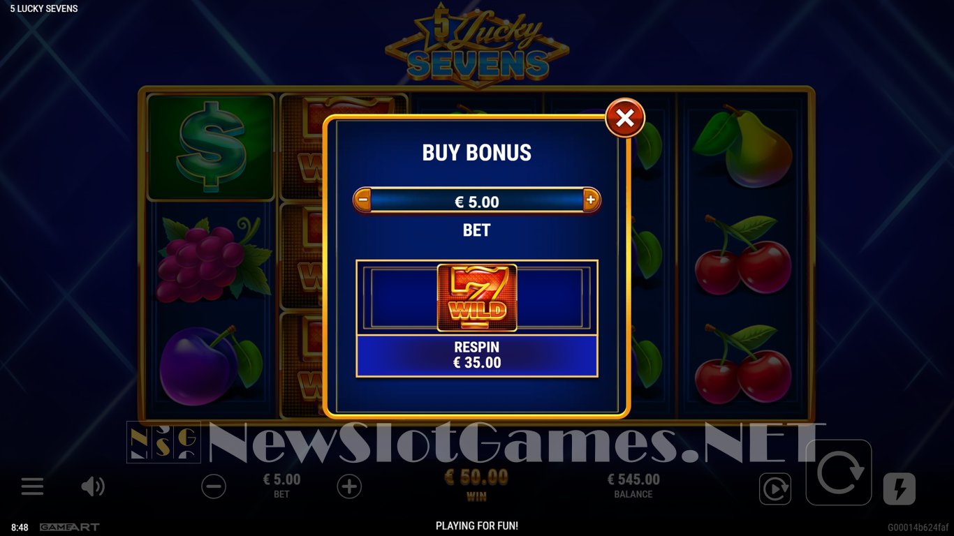 5 Lucky Sevens Slot Slot Image in Demo - pic. 6