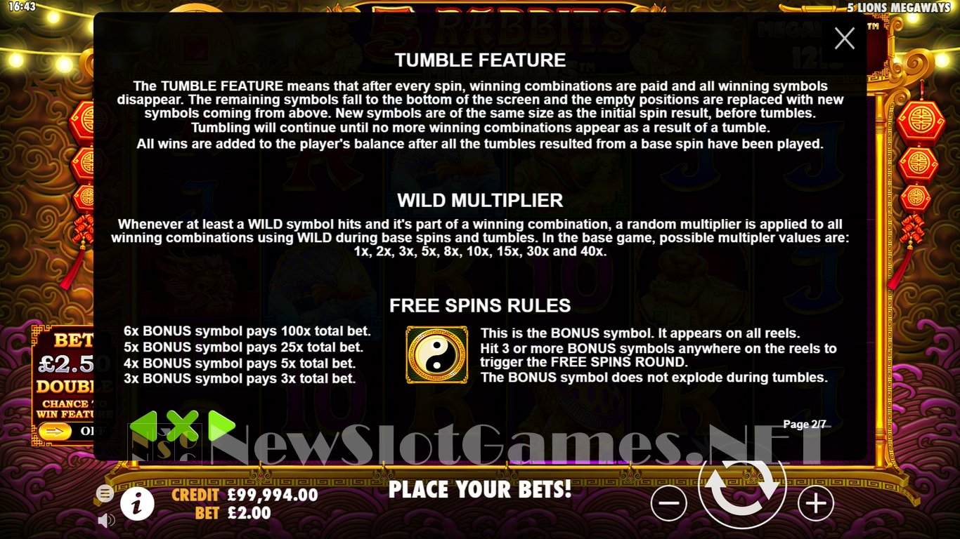 5 Rabbits Megaways Slot Slot Image in Demo - pic. 5