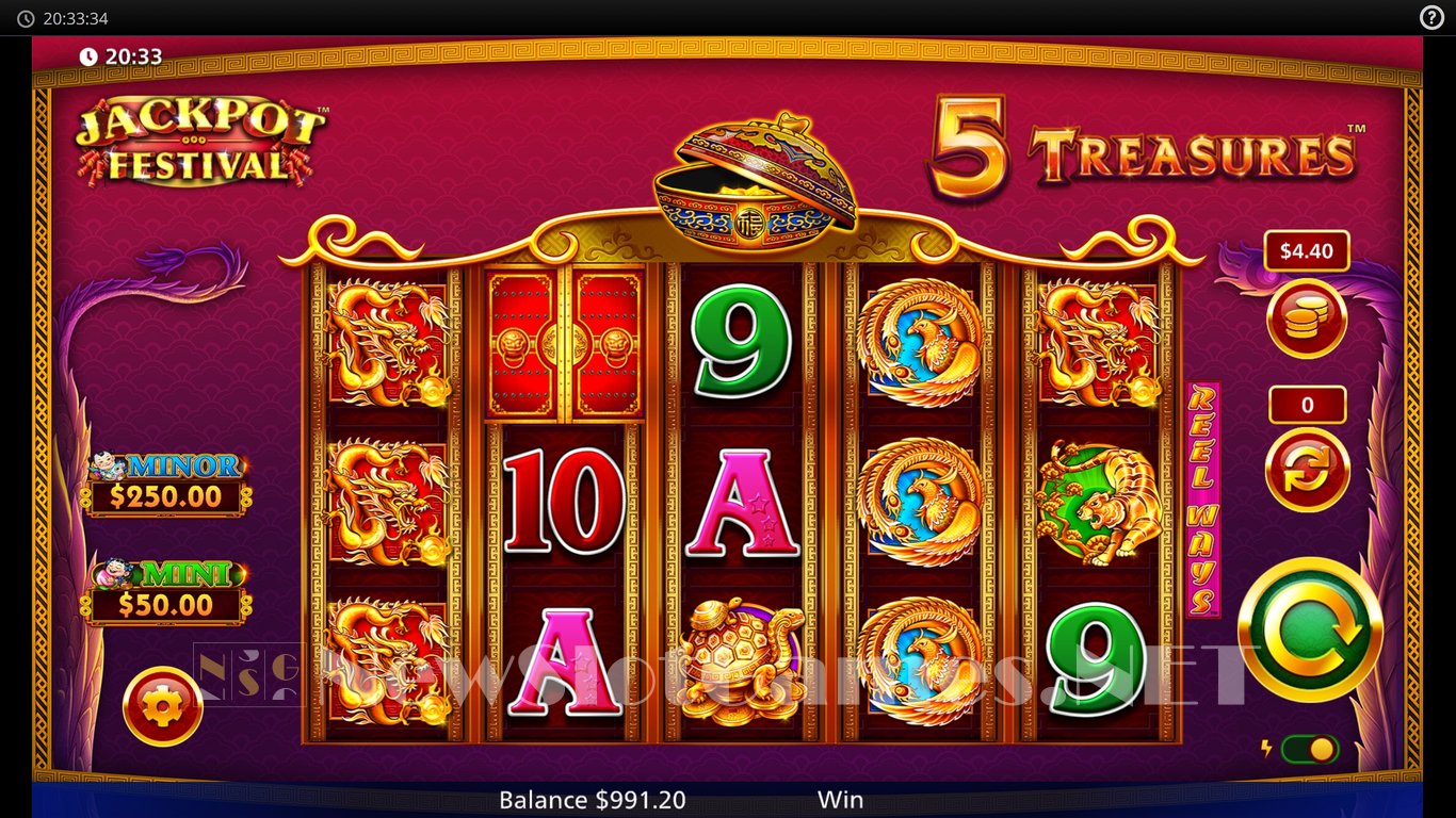 5 Treasures Jackpot Festival Slot Slot Image in Demo - pic. 2