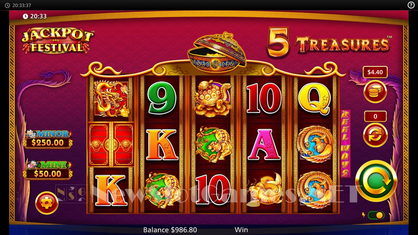 5 Treasures Jackpot Festival Slot Slot Image in Demo - pic. 3