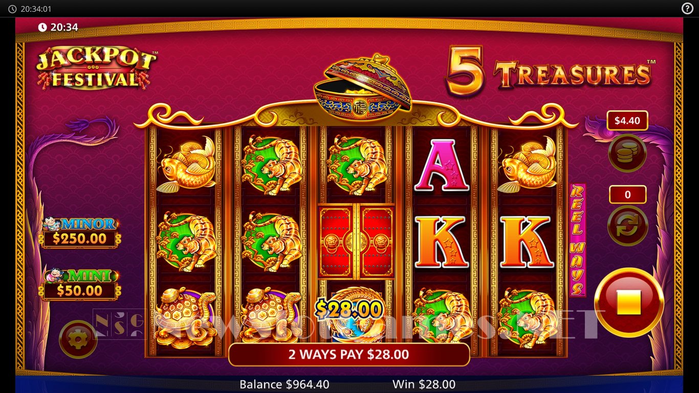 5 Treasures Jackpot Festival Slot Slot Image in Demo - pic. 5