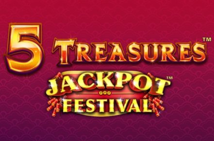 5 Treasures Jackpot Festival Slot Logo