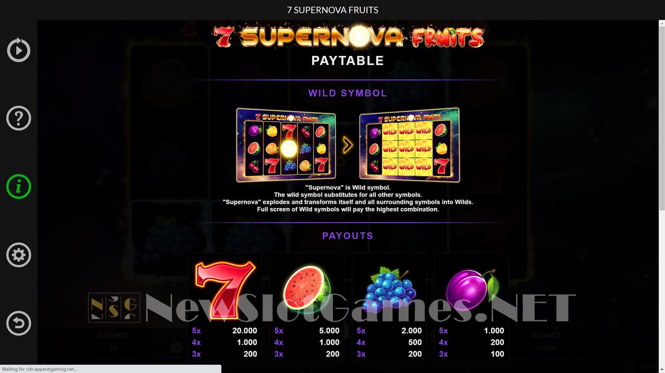 7 Supernova Fruits Slot Slot Image in Demo - pic. 6