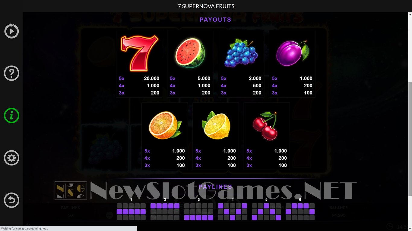 7 Supernova Fruits Slot Slot Image in Demo - pic. 7